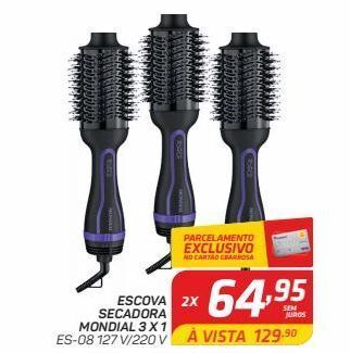 GBarbosa Escova secadora mondial 3x1 oferta