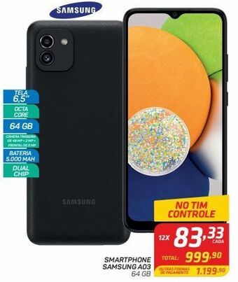 GBarbosa Smartphone samsung a03 64 gb oferta