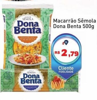 Tonin Superatacado Macarrão sêmola dona benta 500g oferta