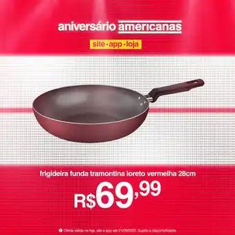 Frigideira Funda Tramontina Loreto Vermelha 28cm