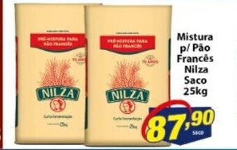 Vencedor Atacadista Mistura p/ Pao Frances Nilza saco 25kg oferta