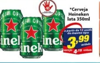 Vencedor Atacadista Cerveja Heineken lata 350ml oferta