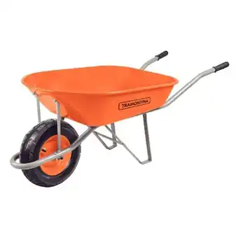 Lojas Lebes Carrinho de mão 80l tramontina 77713/431 laranja se oferta