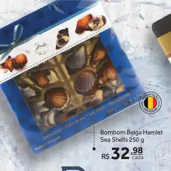 Verdemar Supermercado Bombom Belga Hamlet Sea Shells 250g oferta