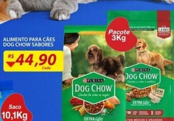 Alimento para caes Dog Chow sabores 3kg