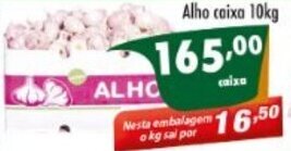 Vencedor Atacadista Alho caixa 10kg oferta