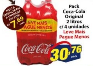 Vencedor Atacadista Pack Coca Cola Original 2L c/4 unidades oferta