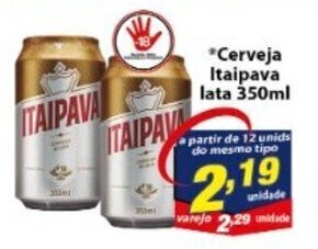 Vencedor Atacadista Cerveja Itaipava lata 350ml oferta