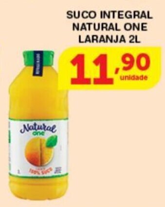 Roldão Suco Integral Natural One Laranja 2L oferta