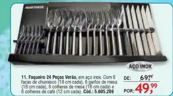 Faqueiro 24 Peças Verão