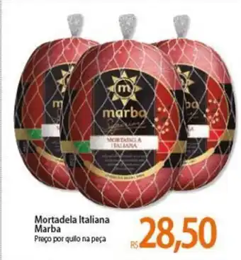 Atacadão Mortadela Italiana Marba oferta