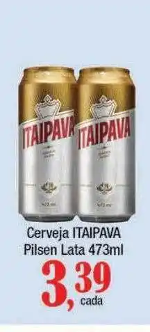 Cerveja itaipava pilsen lata