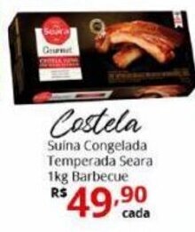 Ricoy Supermercados Costela Suina Congelada Temperada Seara Gourmet Barbecue 1kg oferta
