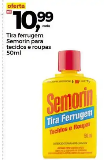 Frangolândia Tira ferrugem Semorin para Tecidos e Roupas 50ml oferta