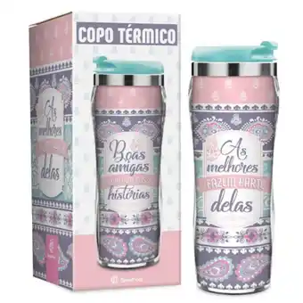 Copo térmico brasfoot 450ml - boas amigas