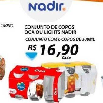 Assaí Atacadista Conjunto de copos oca ou lights nadir oferta