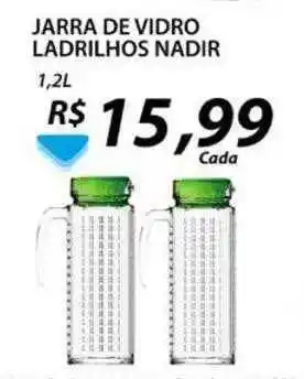 Assaí Atacadista Jarra de vidro ladrilhos nadir oferta