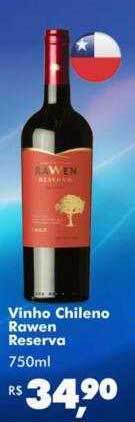 Big Box Vinho chileno rawen reserva oferta
