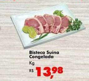 Big Box Bisteca suína congelada kg oferta