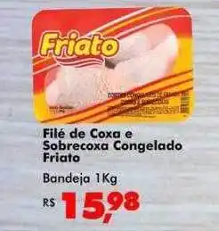 Filé de coxa e sobrecoxa congelado friato