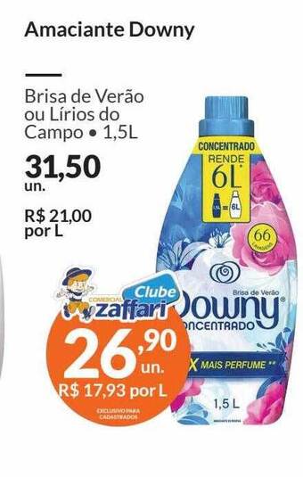Zaffari Amaciante downy oferta