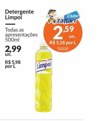 Zaffari Detergente limpol oferta