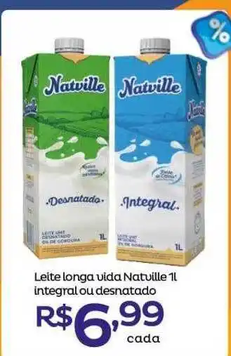 Super Lagoa Leite longa vida natville integral ou desntado oferta