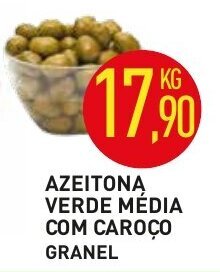 Azeitona Verde Media com caroco granel 1kg