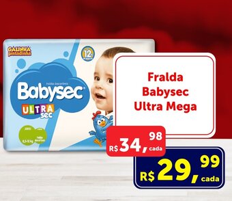 Rossi Supermercado Fralda Babysec Ultra Mega oferta