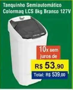 Tanquinho semiautomático colormaq lcs branco 127v