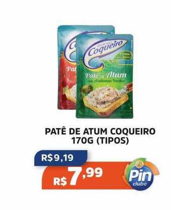 Pinheiro Supermercado Patê de atum coqueiro tipos oferta