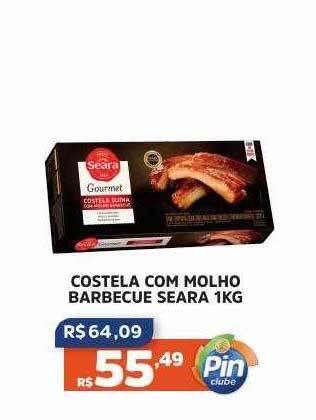 Pinheiro Supermercado Costela com molho barbecue seara oferta