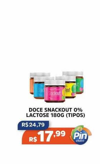 Doce snackout 0% lactose tipos
