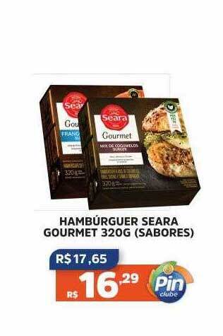 Pinheiro Supermercado Hambúrguer seara gourmet sabores oferta