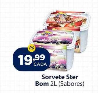 Super Show Sorvete ster bom sabores oferta