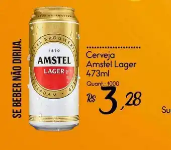 Giassi Supermercados Cerveja Amstel Lager 473ml oferta