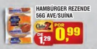 Zebu Carnes Supermercados Hamburguer Rezende 56g Ave/ Suina oferta