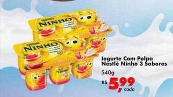 Big Box Iogurte com polpa nestlé ninho 3 sabores oferta