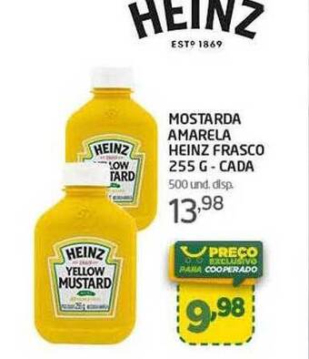 Mostarda amarela heinz frasco - cada
