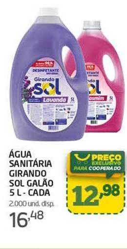 Cooper Água sanitária girando sol galão - cada oferta
