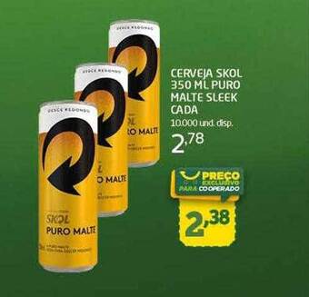 Cooper Cerveja skol puro malte sleek cada oferta