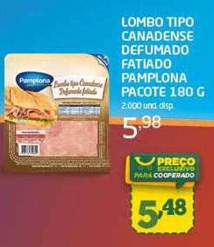 Cooper Lombo tipo canadense defumado fatiado pamplona pacote oferta