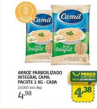 Cooper Arroz parboilizado integral camil pacote - cada oferta