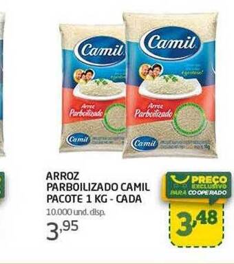 Cooper Arroz parboilizado camil pacote - cada oferta