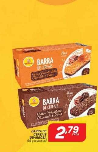 GBarbosa Barra de cereais gbarbosa oferta