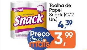 Imec Supermercados Toalha de papel snack oferta