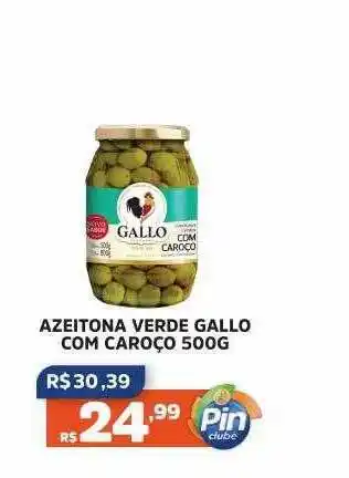 Azeitona verde gallo com caroço