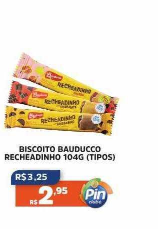 Pinheiro Supermercado Biscoito bauducco recheadinho tipos oferta
