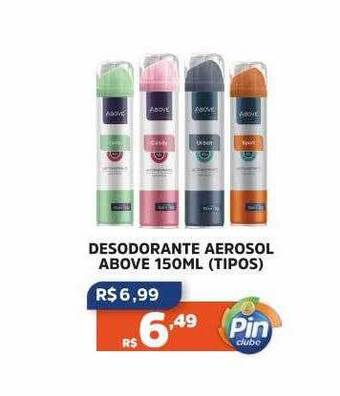 Pinheiro Supermercado Desodorante aerosol above tipos oferta