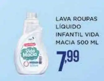 Apoio Mineiro Lava roupas liquido infantil vida macia oferta